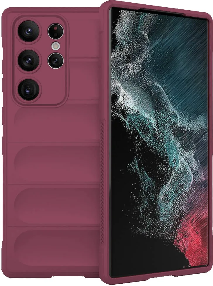 Θήκη Magic Shield για Samsung Galaxy S23 Ultra - Burgundy