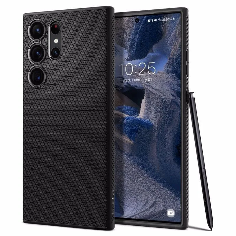 Θήκη Spigen Liquid Air για Samsung Galaxy S23 Ultra 5G - Matte Black