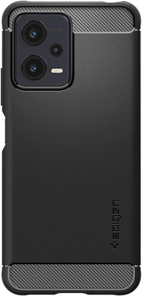 Θήκη Spigen Rugged Armor για Xiaomi Redmi Note 12 5G / Poco X5 5G - Μαύρο Matte – εικόνα 2