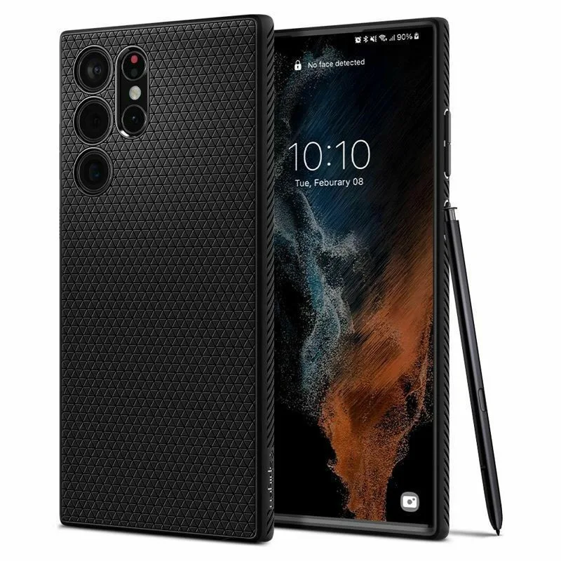 Θήκη Spigen Liquid Air για Galaxy S22 Ultra 5G - Matte Black