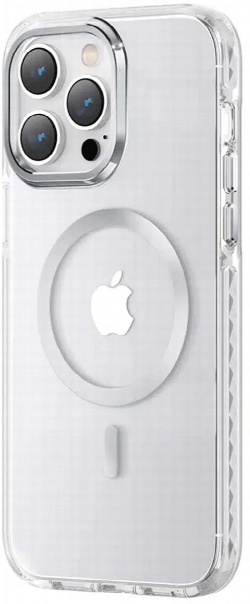 Kingxbar PQY Ice Crystal Μαγνητική Θήκη για iPhone 14 Pro Max - Ασημί