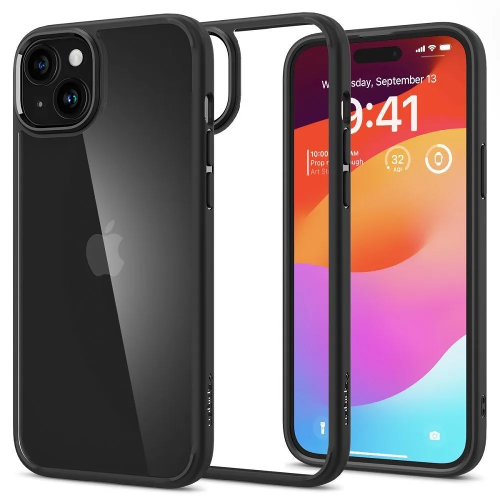 Θήκη Spigen Ultra Hybrid για Apple iPhone 15 - Matte Black – εικόνα 2