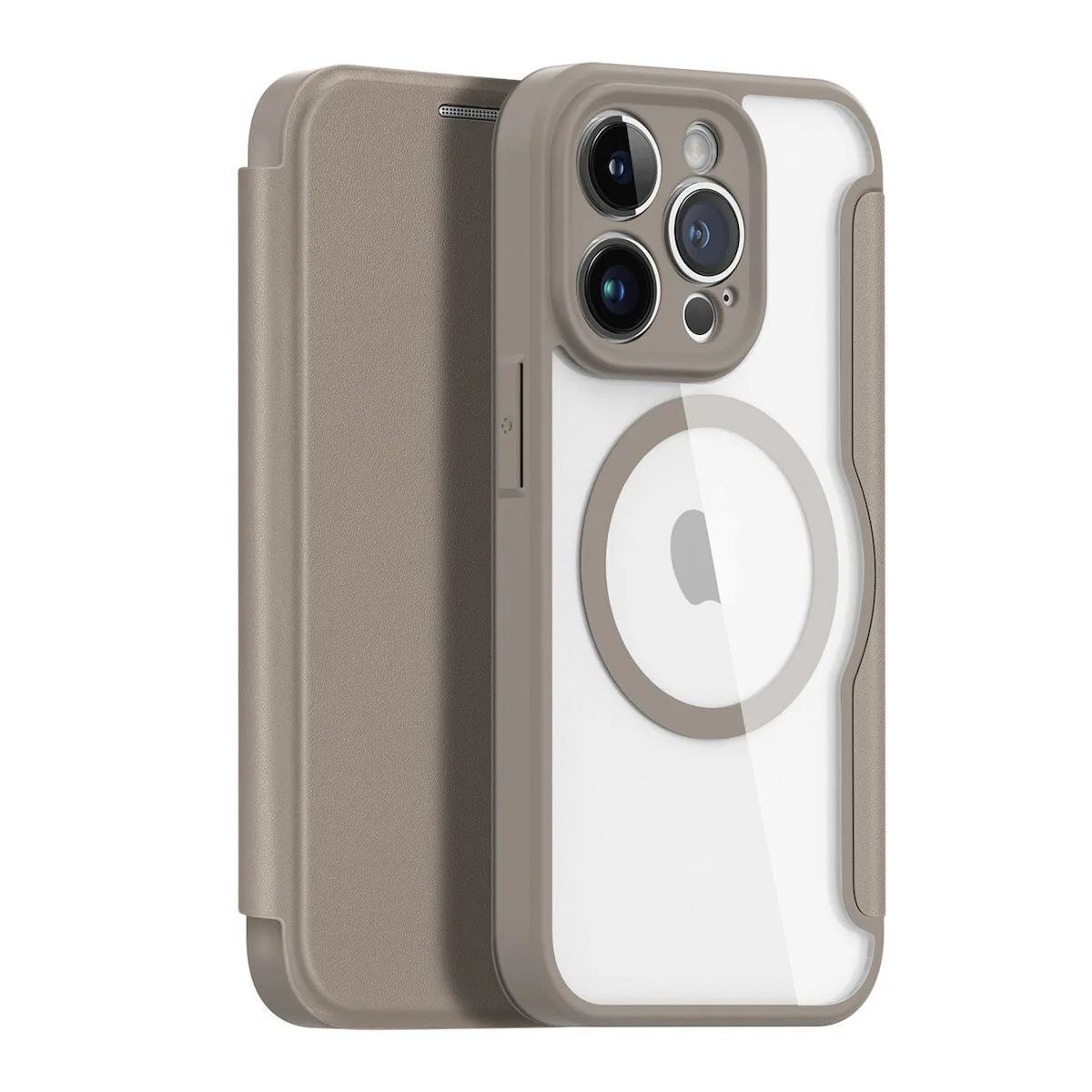 Dux Ducis Skin X Pro Wallet για Apple iPhone 14 Pro Max - Μπεζ