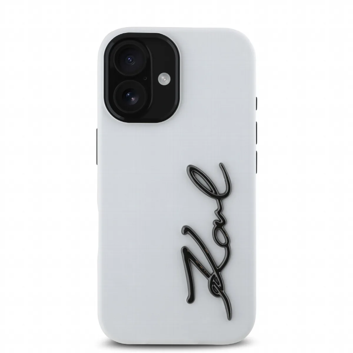 Karl Lagerfeld “Signature Metal Logo Collection” Hard Case Θήκη προστασίας από σιλικόνη – iPhone 16 Λευκό – KLHCP16LSCMSMVH – εικόνα 4