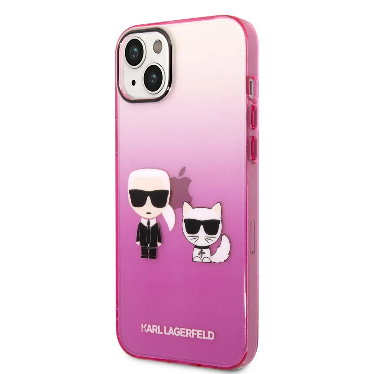 Karl Lagerfeld “Karl & Choupette” Back Cover Case Διάφανη Θήκη προστασίας από Liquid Silicone – iPhone 14 Plus (Pink) – εικόνα 4