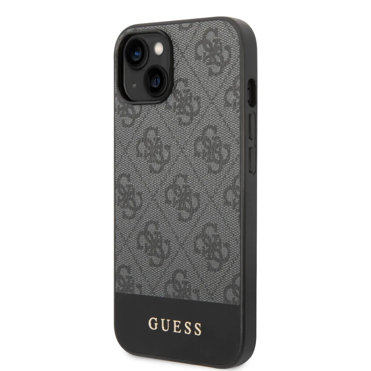 Guess "4G Logo Collection" Printed Stripe Θήκη προστασίας από δερματίνη – iPhone 14 Plus (Γκρι) – εικόνα 4
