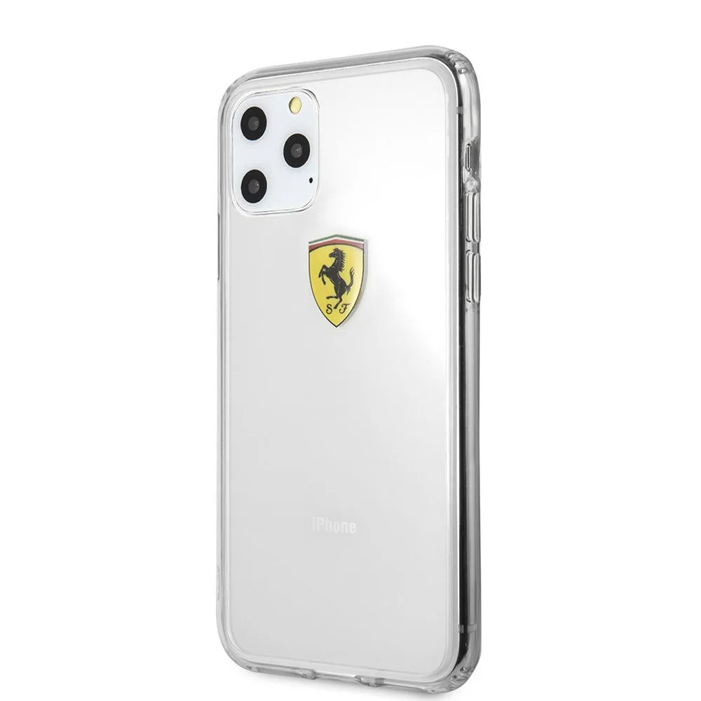 Ferrari Hard Case Clear Shockproof Θήκη προστασίας – iPhone 11 Pro Max (Διάφανη/3D Logo) – εικόνα 4