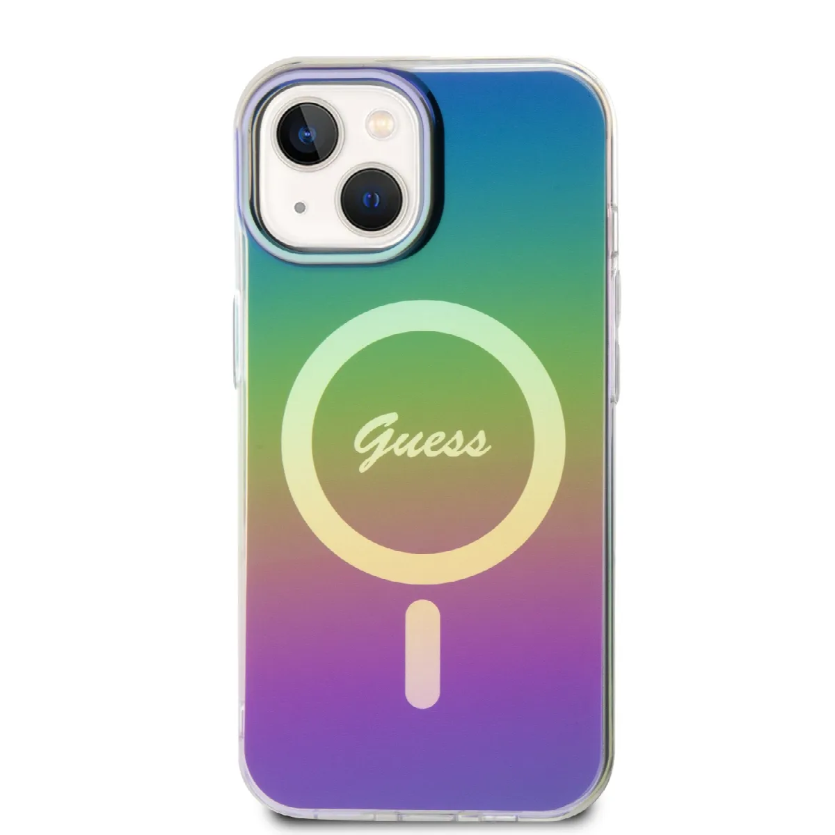 Guess Iridescent Magsafe Case Πολύχρωμη θήκη προστασίας από σκληρό πλαστικό – iPhone 15 (Rainbow Black – GUHMP15SHITSK) – εικόνα 3