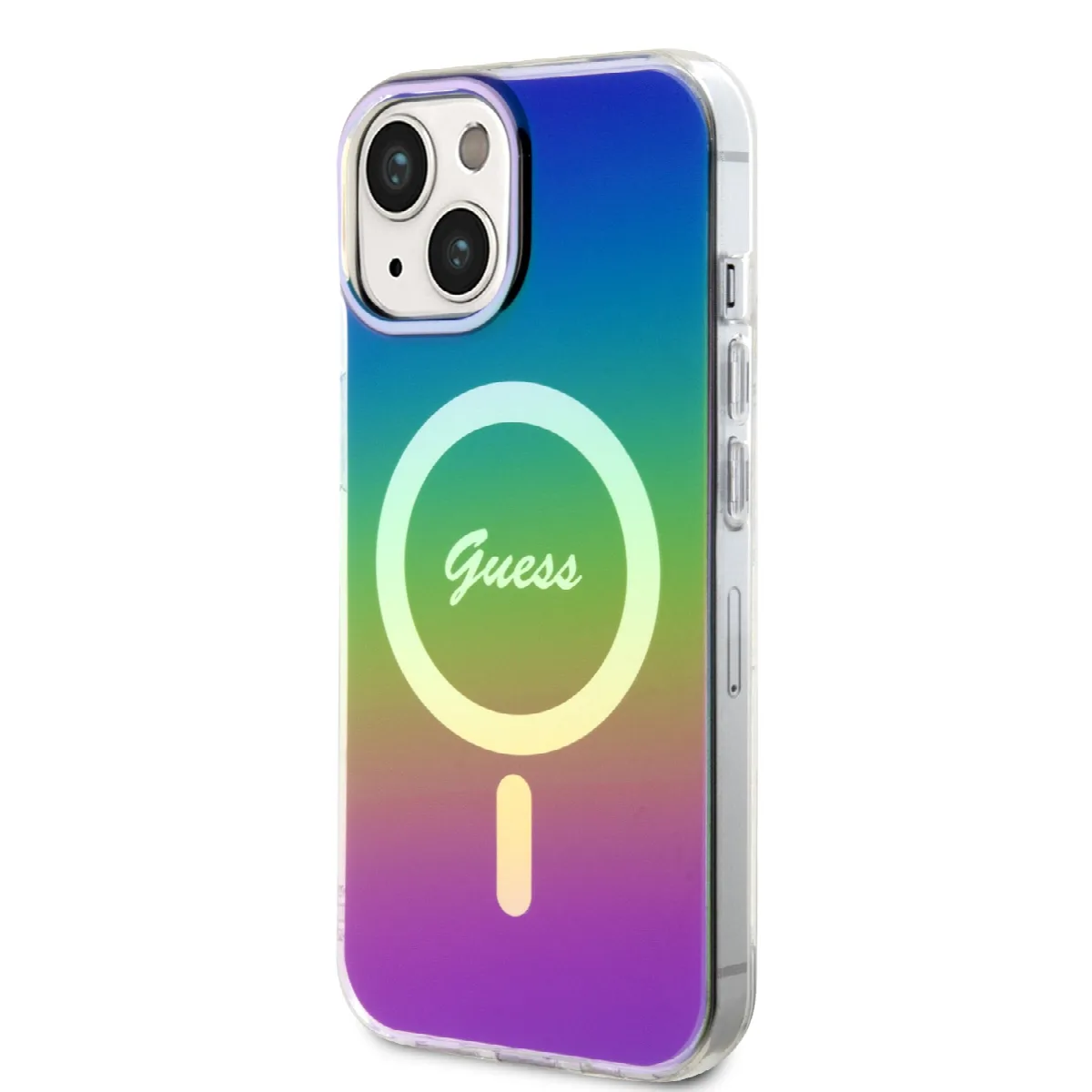 Guess Iridescent Magsafe Case Πολύχρωμη θήκη προστασίας από σκληρό πλαστικό – iPhone 15 (Rainbow Black – GUHMP15SHITSK) – εικόνα 4