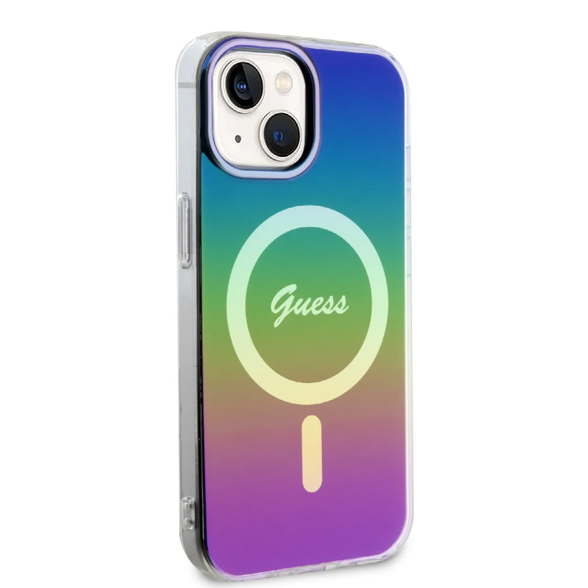 Guess Iridescent Magsafe Case Πολύχρωμη θήκη προστασίας από σκληρό πλαστικό – iPhone 15 (Rainbow Black – GUHMP15SHITSK) – εικόνα 2
