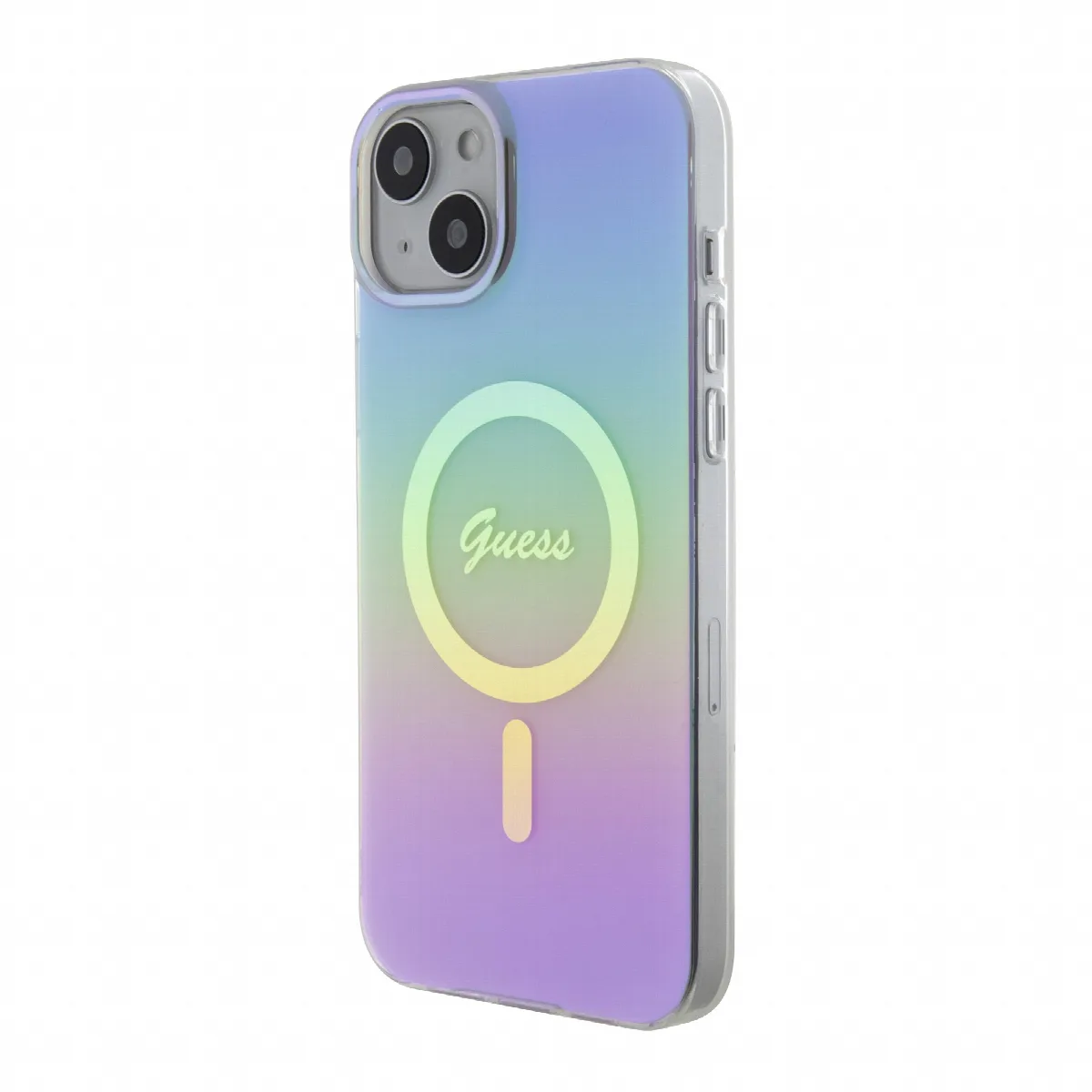 Guess Iridescent Magsafe Case Πολύχρωμη θήκη προστασίας από σκληρό πλαστικό – iPhone 15 (Rainbow Purple – GUHMP15SHITSU) – εικόνα 4