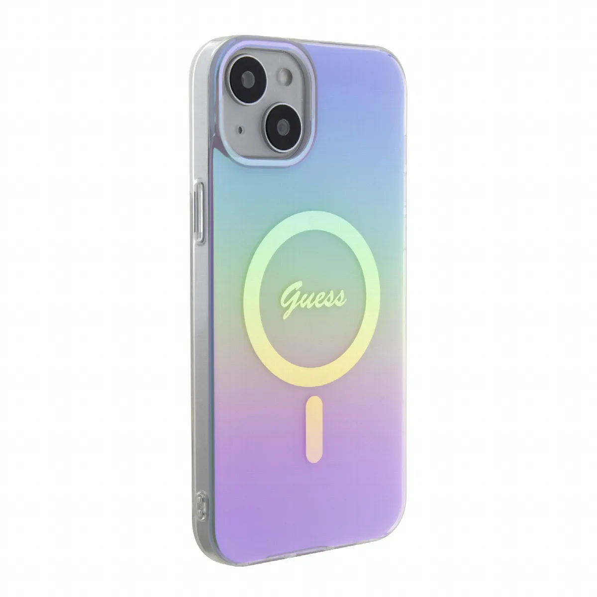 Guess Iridescent Magsafe Case Πολύχρωμη θήκη προστασίας από σκληρό πλαστικό – iPhone 15 (Rainbow Purple – GUHMP15SHITSU) – εικόνα 2