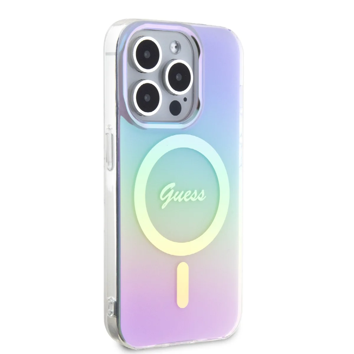 Guess Iridescent Magsafe Case Πολύχρωμη θήκη προστασίας από σκληρό πλαστικό – iPhone 15 Pro Max (Rainbow Purple – GUHMP15XHITSU) – εικόνα 2