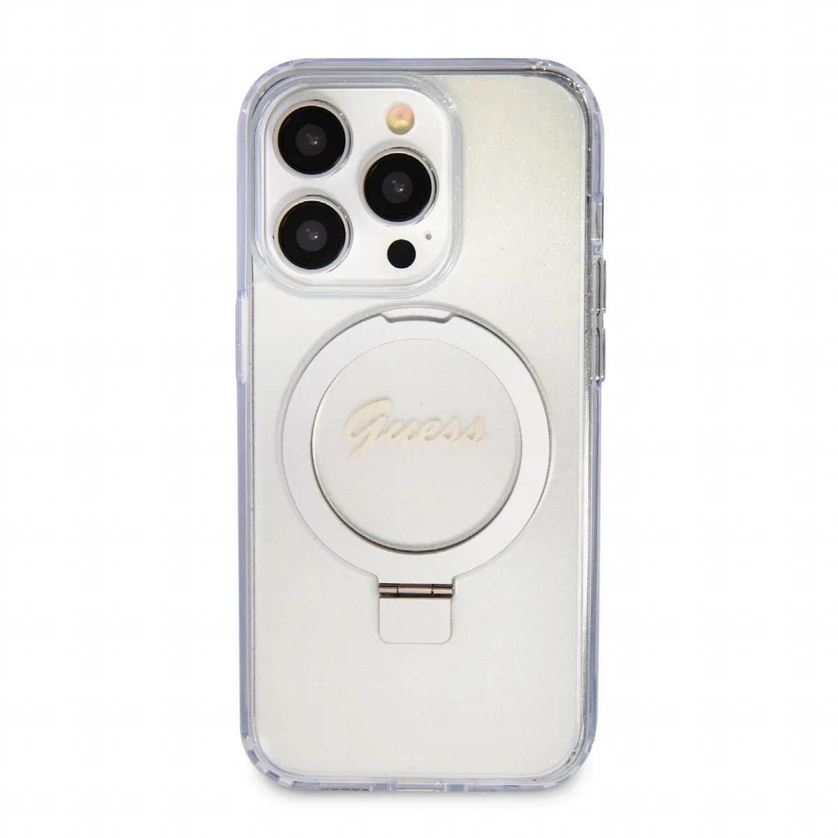 Guess MagSafe Ring Stand Glitter Hard Case Θήκη προστασίας από σιλικόνη – iPhone 15 Pro Max (Διάφανη – GUHMP15XHRSGSD) – εικόνα 3