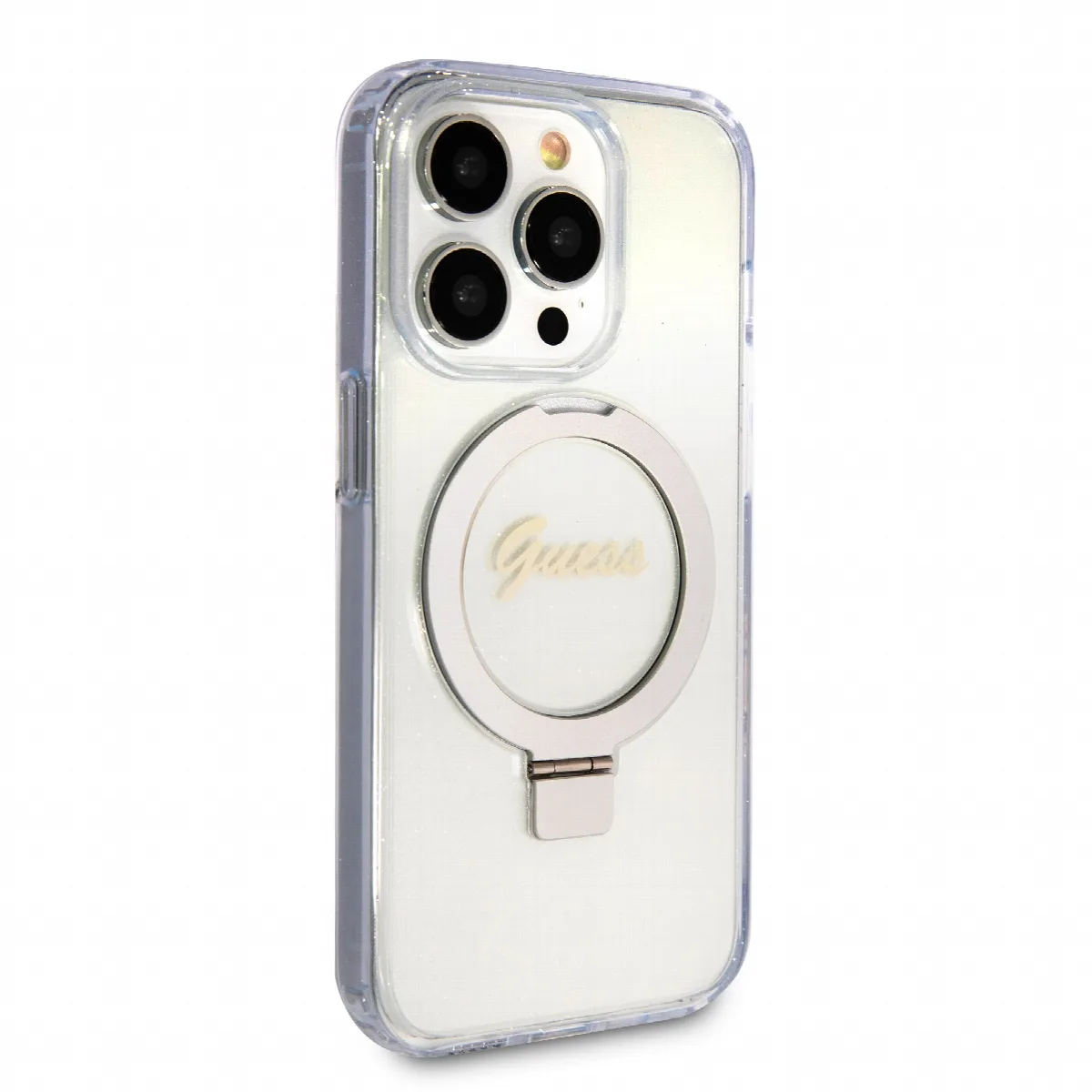 Guess MagSafe Ring Stand Glitter Hard Case Θήκη προστασίας από σιλικόνη – iPhone 15 Pro Max (Διάφανη – GUHMP15XHRSGSD) – εικόνα 2
