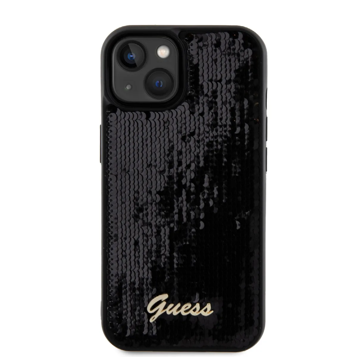 Guess "Sequin Script Metal" Hard Case iPhone 15 (Black – GUHCP15SPSFDGSK) – εικόνα 3