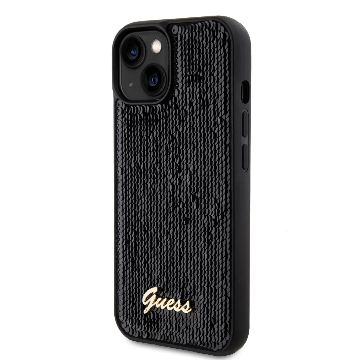 Guess "Sequin Script Metal" Hard Case iPhone 15 (Black – GUHCP15SPSFDGSK) – εικόνα 4