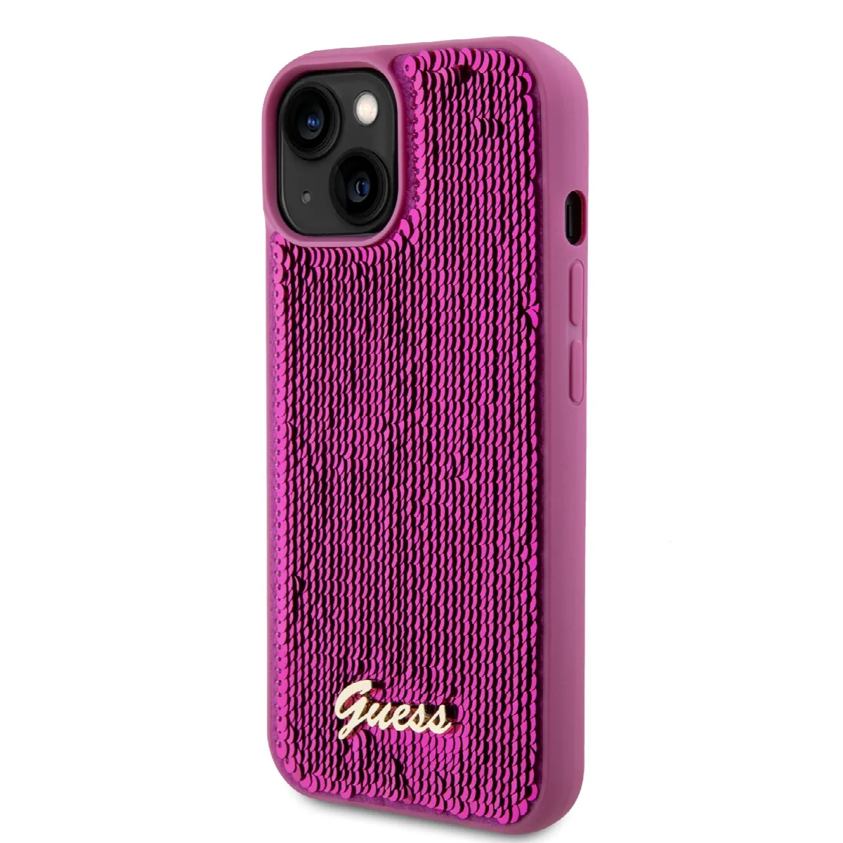Guess "Sequin Script Metal" Hard Case iPhone 15 (Fuchsia – GUHCP15SPSFDGSF) – εικόνα 4
