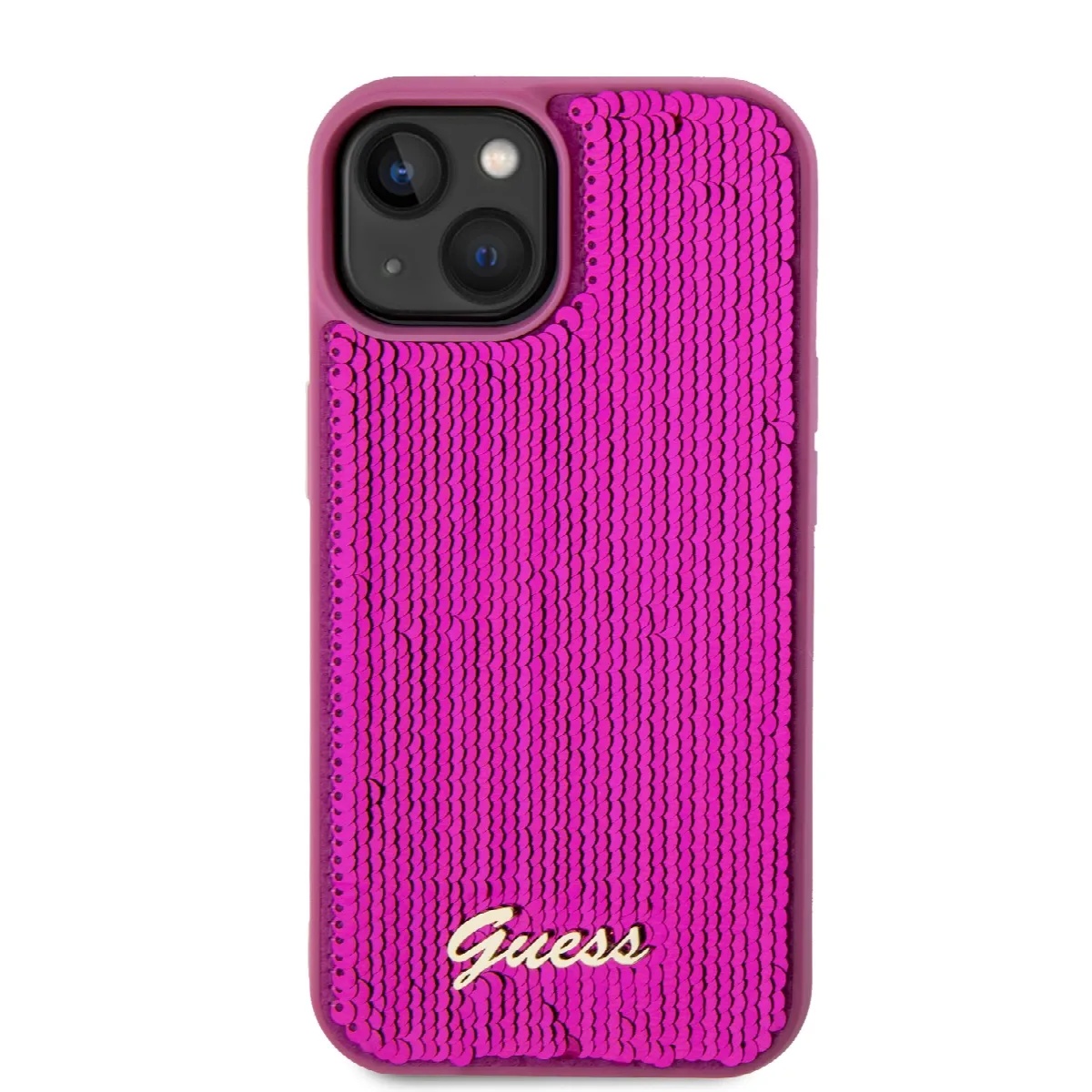 Guess "Sequin Script Metal" Hard Case iPhone 15 (Fuchsia – GUHCP15SPSFDGSF) – εικόνα 3