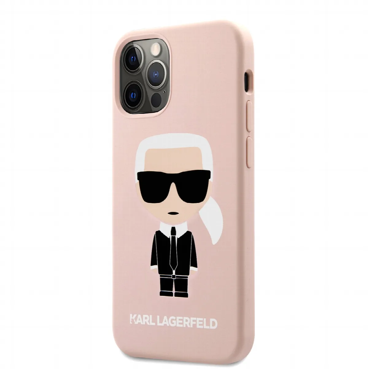 Karl Lagerfeld 3D Θήκη Σιλικόνης για iPhone 12 Pro Max - Ροζ – εικόνα 4