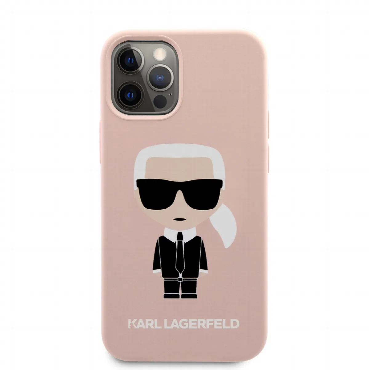 Karl Lagerfeld 3D Θήκη Σιλικόνης για iPhone 12 Pro Max - Ροζ – εικόνα 3