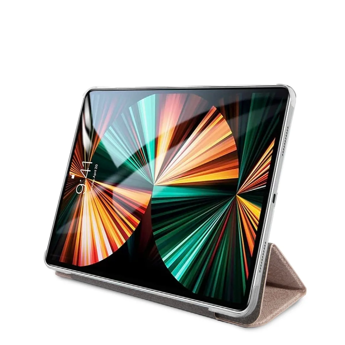 Guess 4G Logo Saffiano Collection Book Cover Θήκη κατάλληλη για Apple iPad Pro 2021 12,9" (Pink - GUIC12G4GFPI) – εικόνα 3