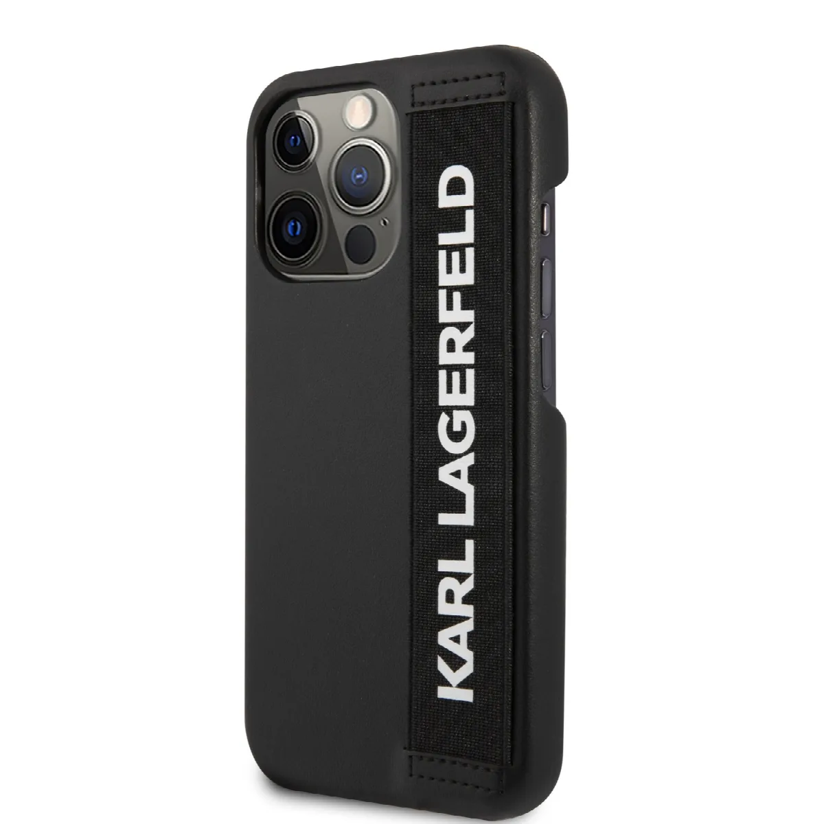 Karl Lagerfeld "Elastic Strap" Hard Case Θήκη προστασίας από σιλικόνη – iPhone 13 Pro (Black) – εικόνα 4