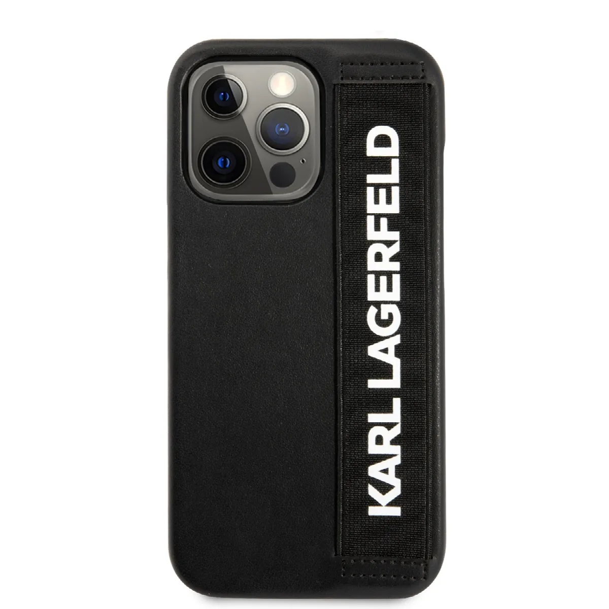 Karl Lagerfeld "Elastic Strap" Hard Case Θήκη προστασίας από σιλικόνη – iPhone 13 Pro (Black) – εικόνα 3