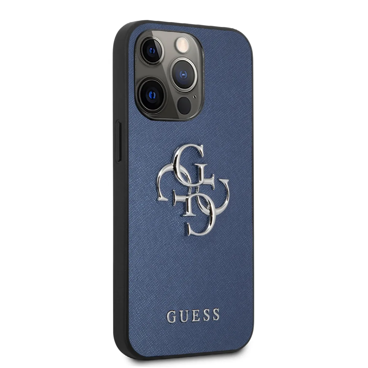 Guess “4G Logo Collection” Hard Case PU Leather Θήκη προστασίας από δερματίνη – iPhone 13 Pro Max (Μπλε) – εικόνα 2