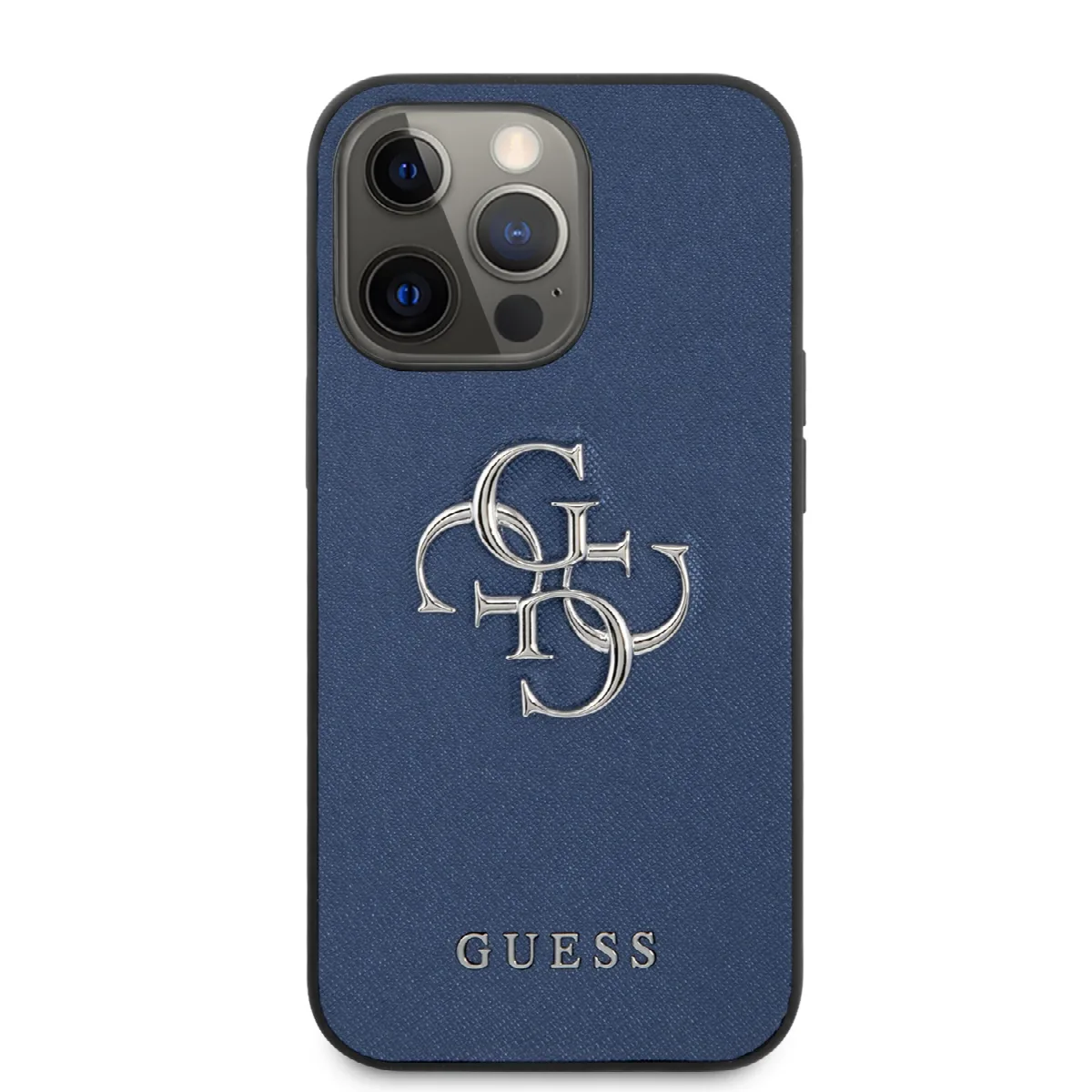 Guess “4G Logo Collection” Hard Case PU Leather Θήκη προστασίας από δερματίνη – iPhone 13 Pro Max (Μπλε) – εικόνα 3