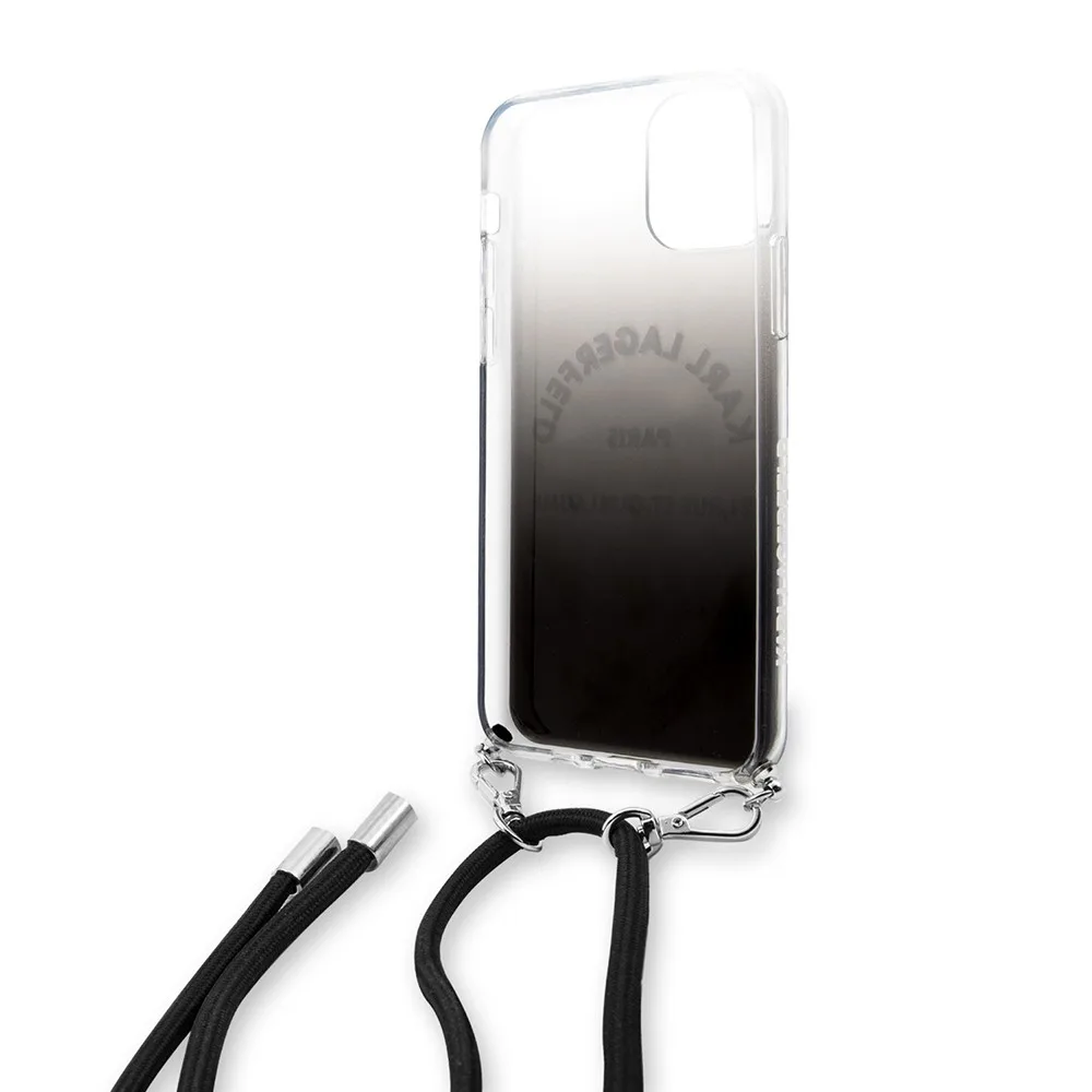 Karl Lagerfeld "St.Guillaume Logo Collection" Gradient Cover Θήκη προστασίας με λουράκι – iPhone 11 Pro (KLHCN58WOGRBK) – εικόνα 3