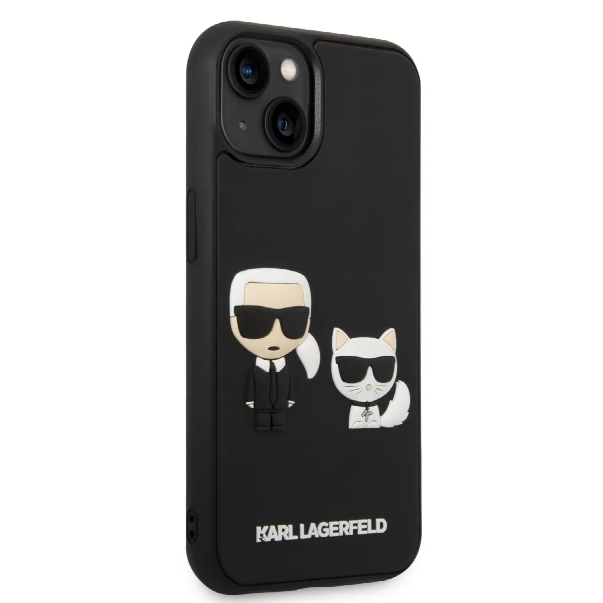 Karl Lagerfeld 3D Rubber Case Karl & Choupette Θήκη προστασίας από σιλικόνη – iPhone 14 Plus (Μαύρο - KLHCP14M3DRKCK) – εικόνα 2