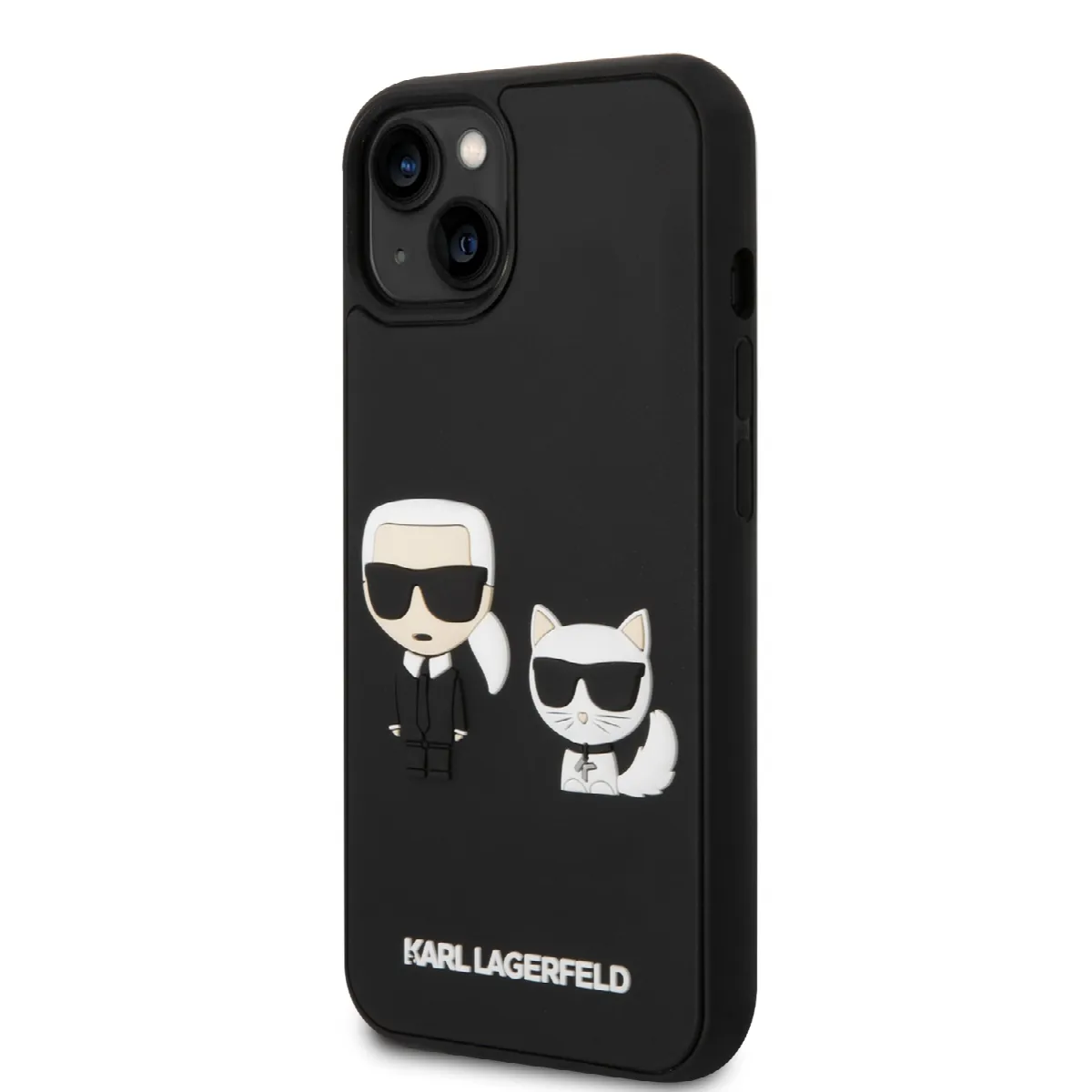 Karl Lagerfeld 3D Rubber Case Karl & Choupette Θήκη προστασίας από σιλικόνη – iPhone 14 Plus (Μαύρο - KLHCP14M3DRKCK) – εικόνα 4