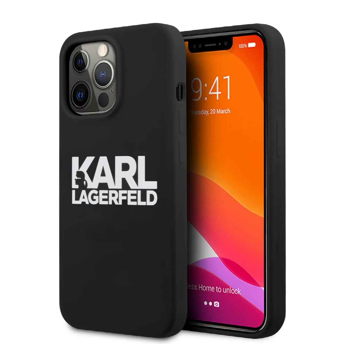 Karl Lagerfeld Hard Case Stack Logo Back Θήκη προστασίας – iPhone 13 Pro Black