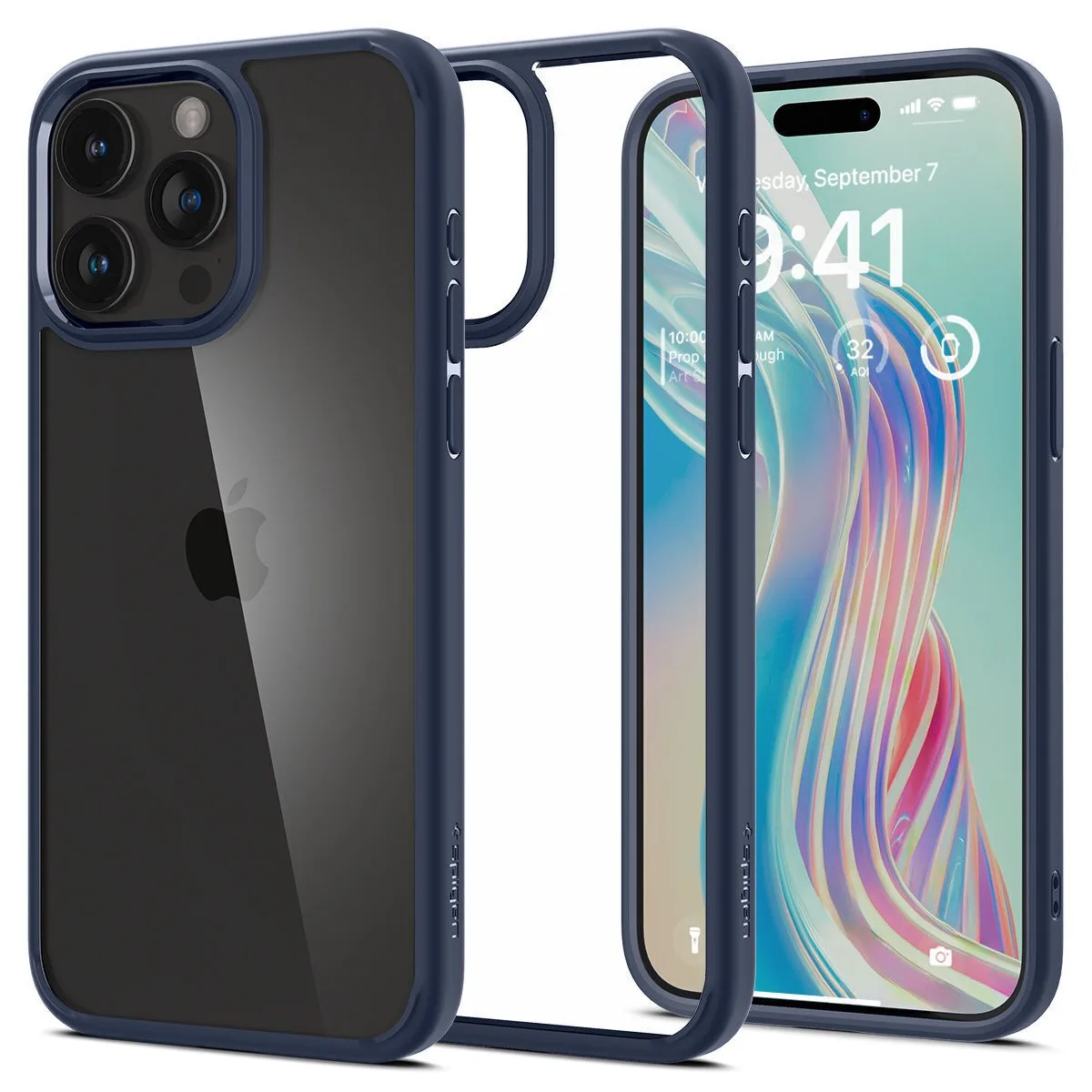 Θήκη Spigen Ultra Hybrid για Apple iPhone 15 Pro Max - Navy Blue