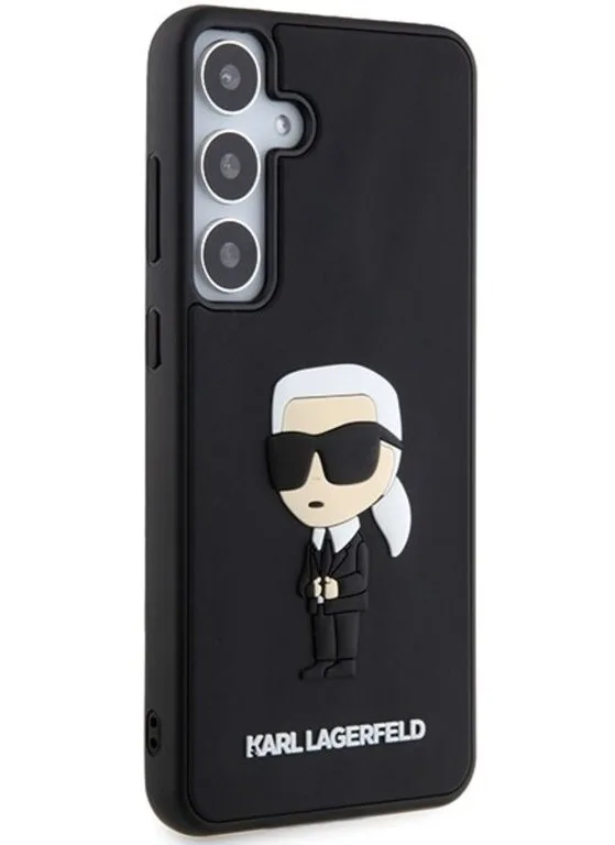 Karl Lagerfeld 3D Rubber Ikonik Case Karl’s Head Θήκη Προστασίας από Σιλικόνη για Samsung Galaxy S24 - Μαύρο – εικόνα 2
