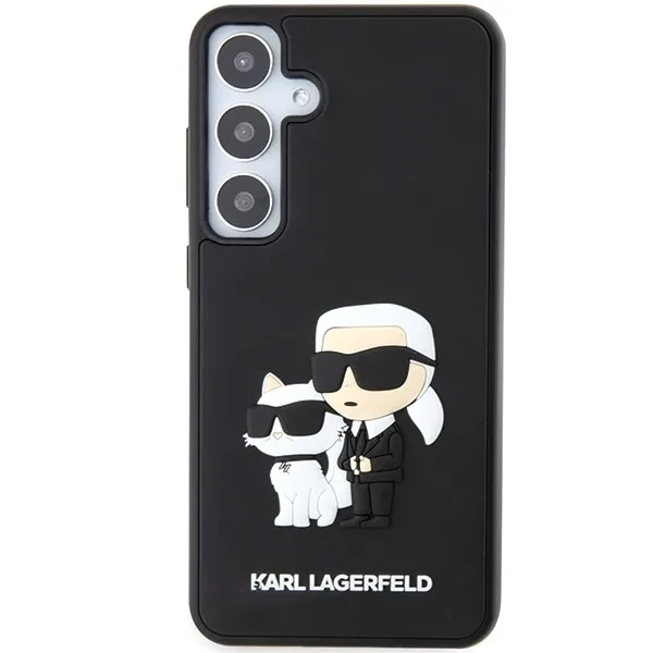 Karl Lagerfeld Karl & Choupette Θήκη Προστασίας από Σιλικόνη για Samsung Galaxy S24 - Μαύρο – εικόνα 3