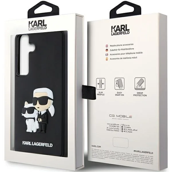 Karl Lagerfeld Karl & Choupette Θήκη Προστασίας από Σιλικόνη για Samsung Galaxy S24 - Μαύρο – εικόνα 4