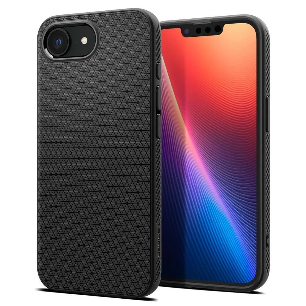 Spigen Liquid Air iPhone 16e Case – Matte Black