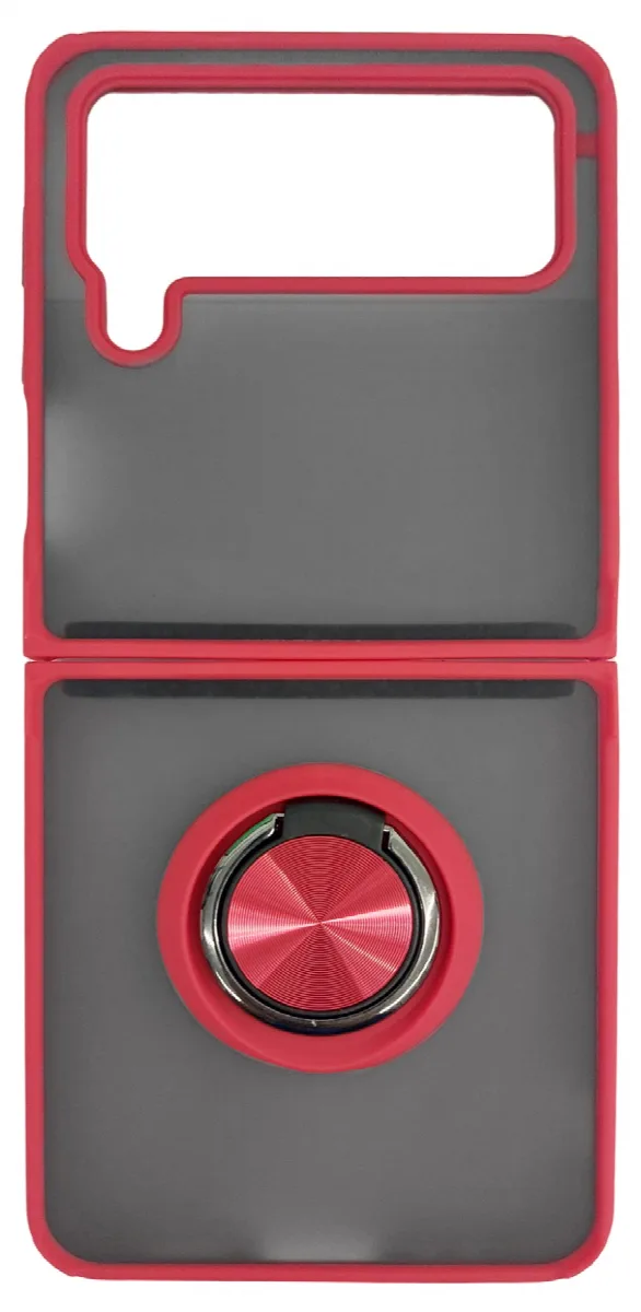 Θήκη με Magnetic Ring για Samsung Galaxy Ζ Flip4 - Κόκκινο