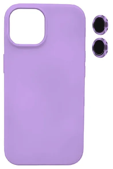Θήκη Silky And Soft για Apple iPhone 15 (+ Lens Protection) - Βιολετί