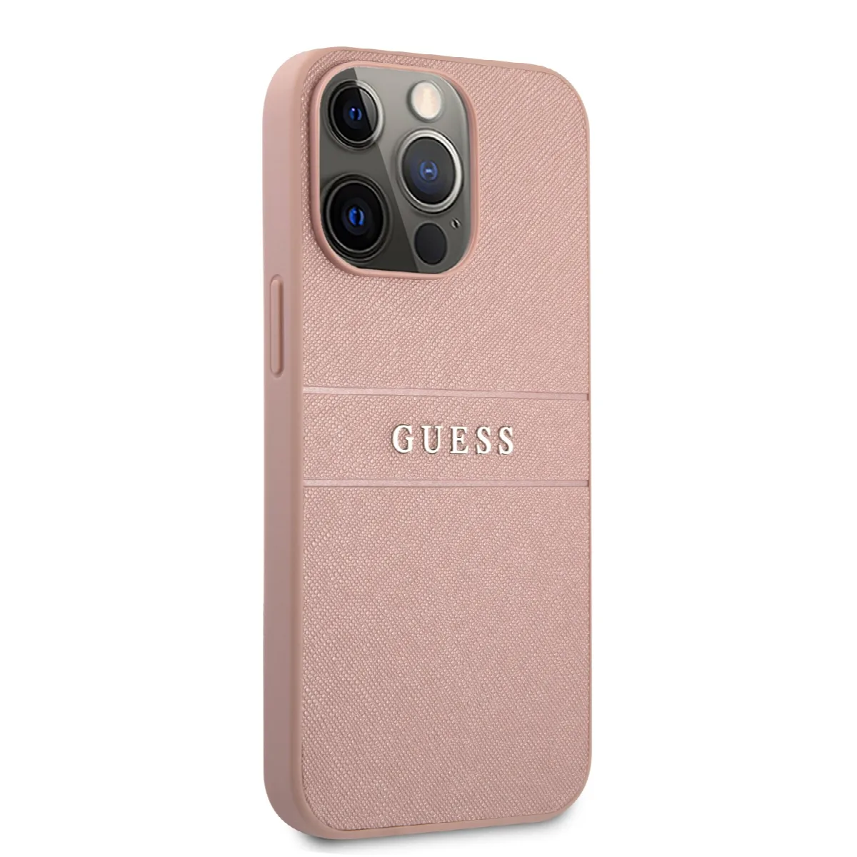 Guess Saffiano Hard Case Θήκη προστασίας από δερματίνη – iPhone 13 Pro Ροζ – εικόνα 2