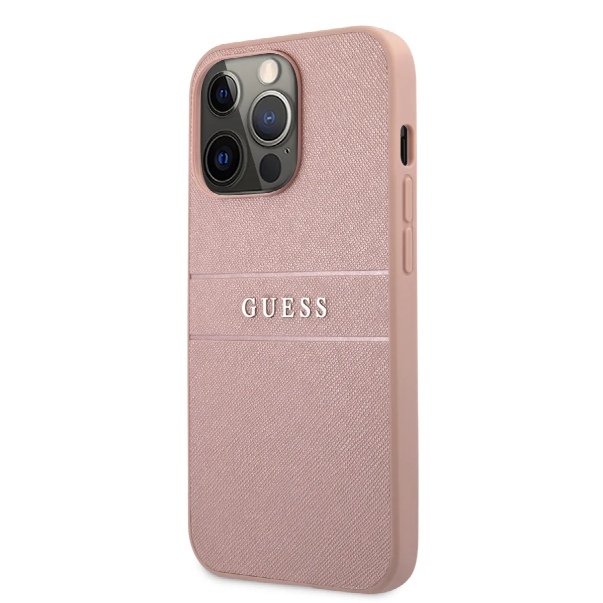 Guess Saffiano Hard Case Θήκη προστασίας από δερματίνη – iPhone 13 Pro Ροζ – εικόνα 4