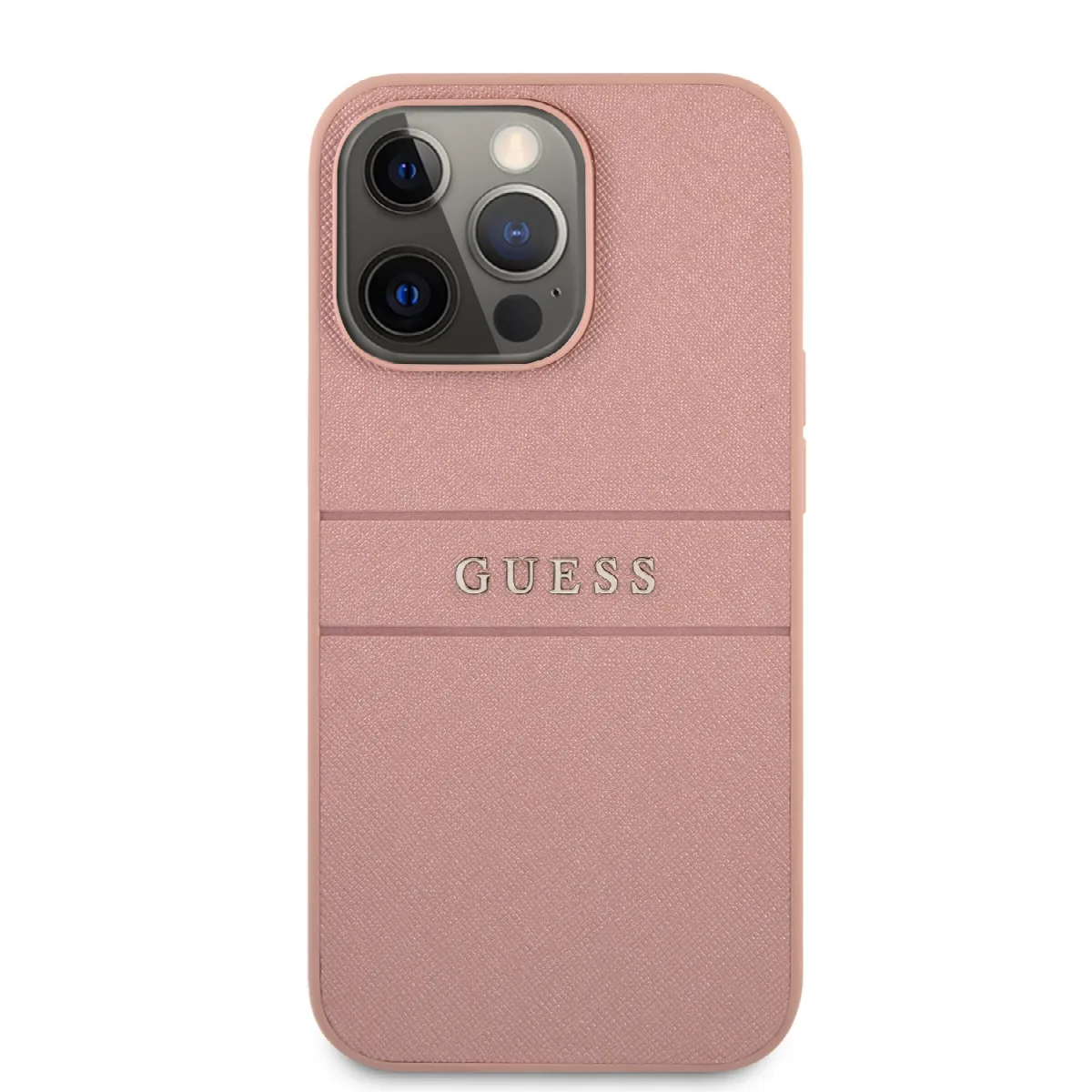 Guess Saffiano Hard Case Θήκη προστασίας από δερματίνη – iPhone 13 Pro Ροζ – εικόνα 3