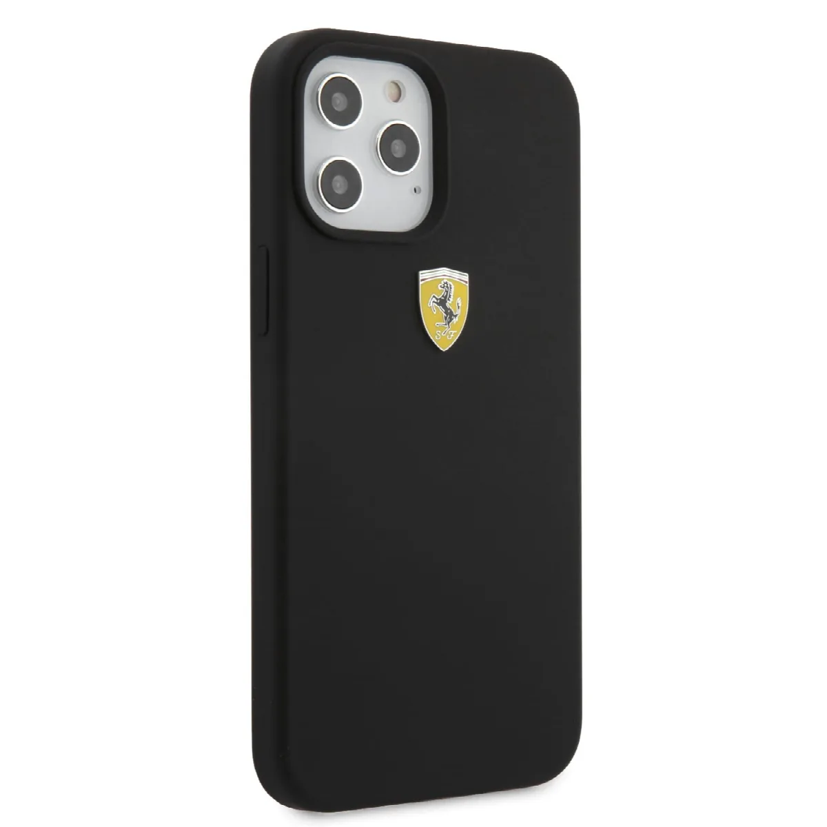 Ferrari "On Track" Liquid Silicone Case Θήκη προστασίας – iPhone 12 Pro Max Μαύρη/3D Logo – εικόνα 2
