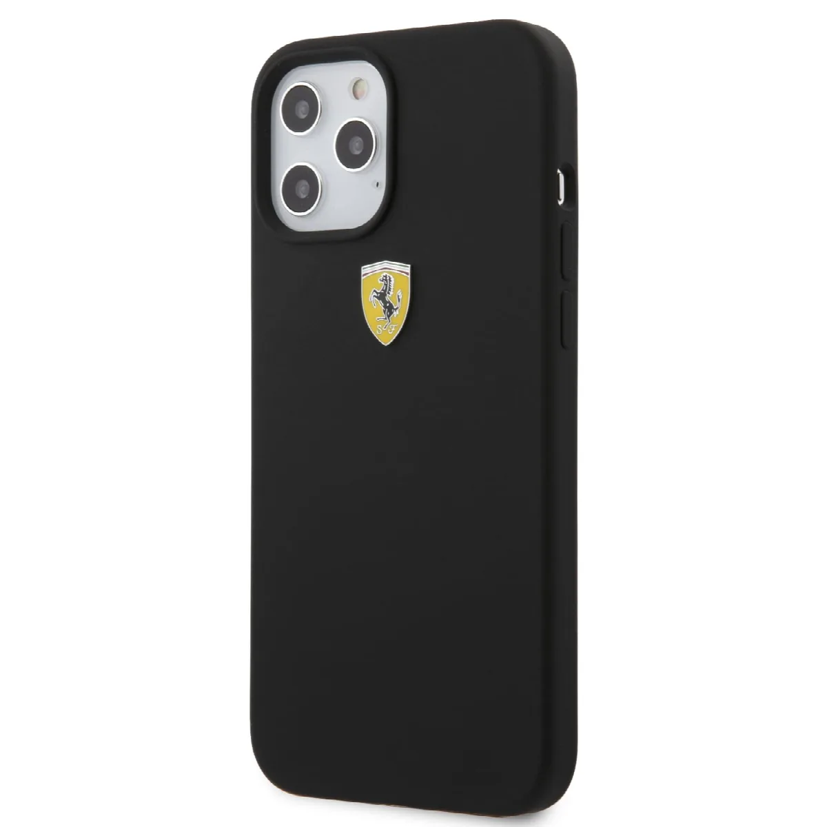 Ferrari "On Track" Liquid Silicone Case Θήκη προστασίας – iPhone 12 Pro Max Μαύρη/3D Logo – εικόνα 4