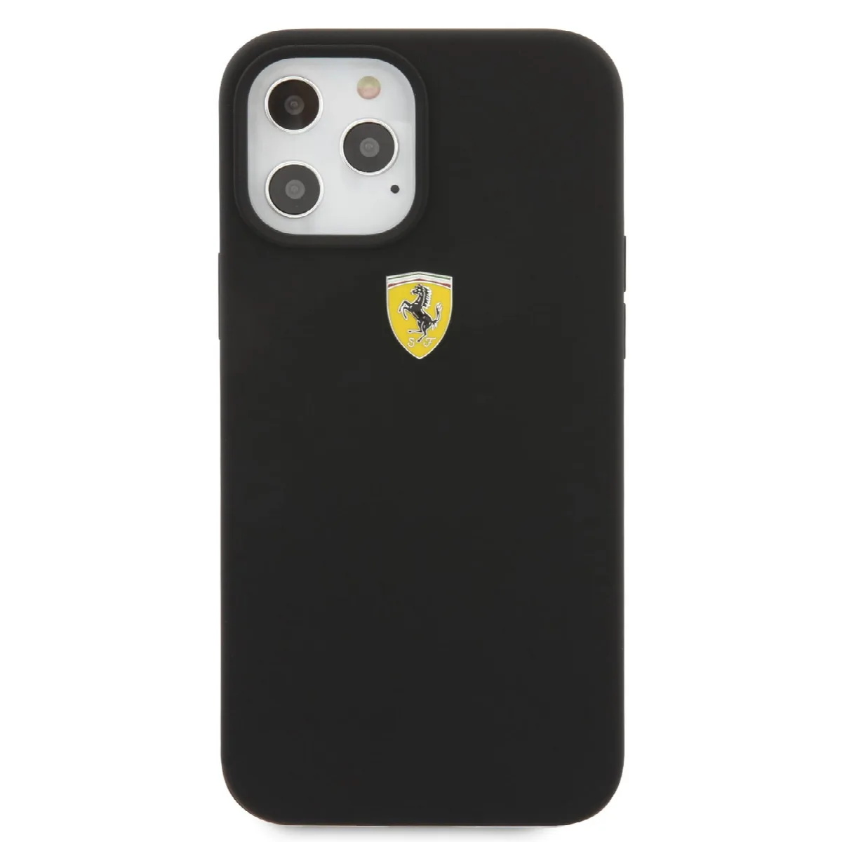 Ferrari "On Track" Liquid Silicone Case Θήκη προστασίας – iPhone 12 Pro Max Μαύρη/3D Logo – εικόνα 3