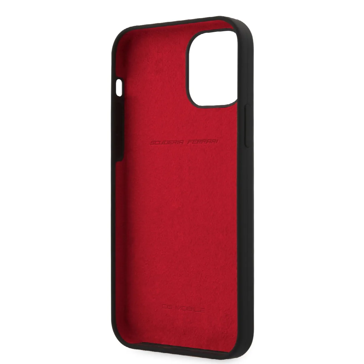 Ferrari "On Track" Liquid Silicone Case Θήκη προστασίας – iPhone 12 / iPhone 12 Pro Μαύρη/3D Logo – εικόνα 3