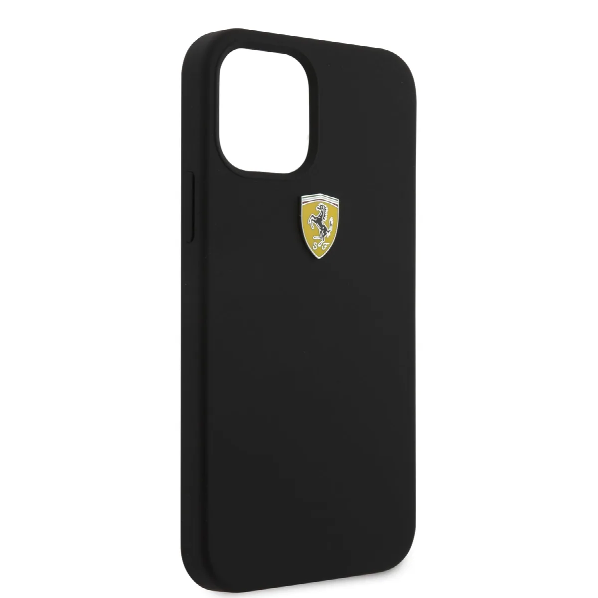 Ferrari "On Track" Liquid Silicone Case Θήκη προστασίας – iPhone 12 / iPhone 12 Pro Μαύρη/3D Logo – εικόνα 4