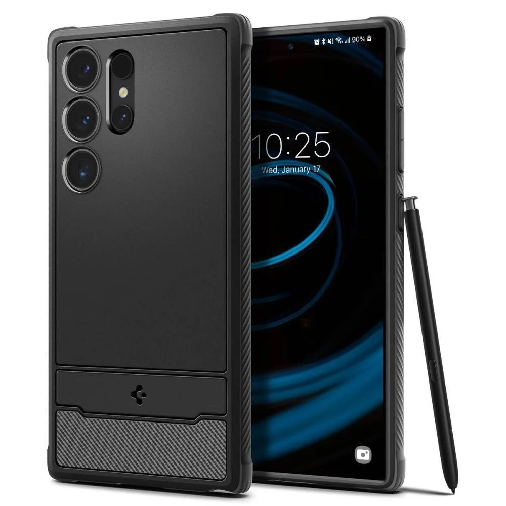 Θήκη Spigen Rugged Armor για Samsung Galaxy S24 Ultra - Μαύρο Matte